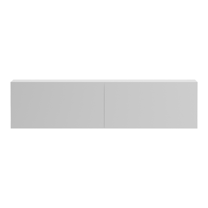 Έπιπλο τηλεόρασης επιτοίχιο με Led Rival λευκό 120x35x30εκ - Image 4