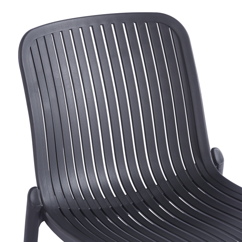 Καρέκλα Teragi στοιβαζόμενη pp με UV protection ανθρακί 58x43.5x82εκ - Image 6