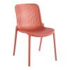 Καρέκλα Teragi στοιβαζόμενη pakoworld pp με UV protection terracotta 58x43.5x82εκ 262-000059