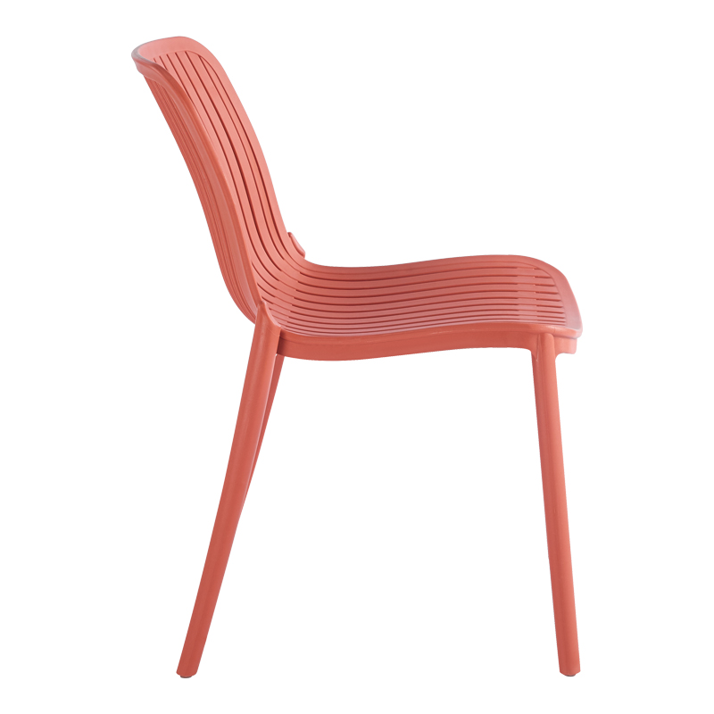 Καρέκλα Teragi στοιβαζόμενη pp με UV protection terracotta 58x43.5x82εκ - Image 3