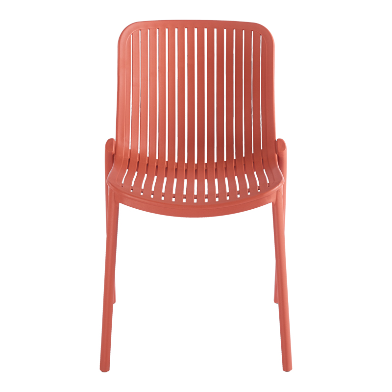 Καρέκλα Teragi στοιβαζόμενη pp με UV protection terracotta 58x43.5x82εκ - Image 4