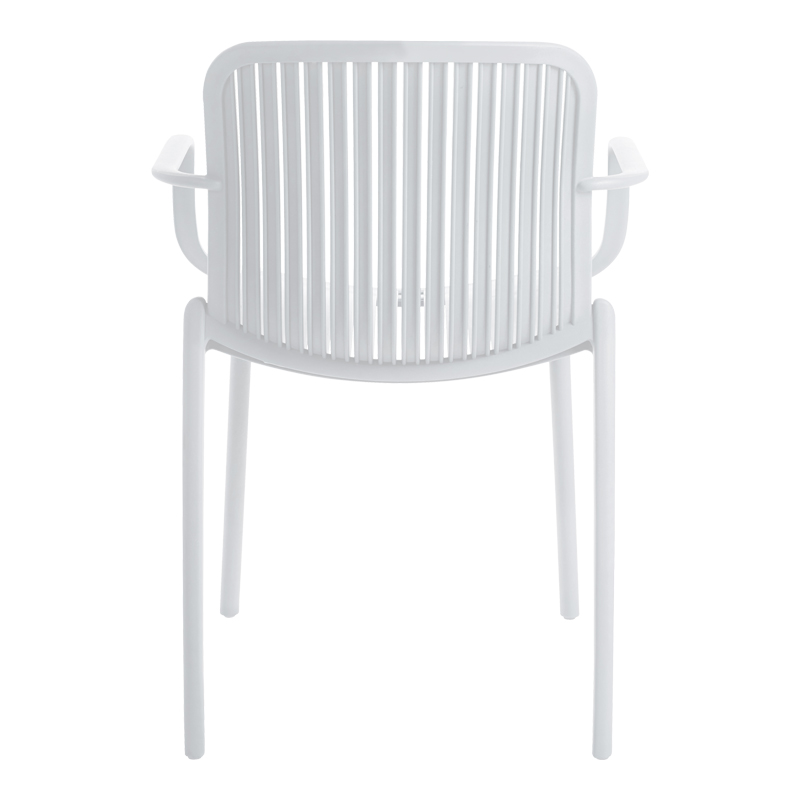 Πολυθρόνα Teragi στοιβαζόμενη pp με UV protection λευκή 59x57x82εκ - Image 5