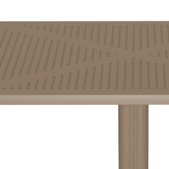 Alternative view of Τραπέζι Groovy  pp διατρητο cappuccino 60x60x76εκ