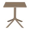 Τραπέζι Groovy pakoworld pp διατρητο cappuccino 60x60x76εκ 326-000057