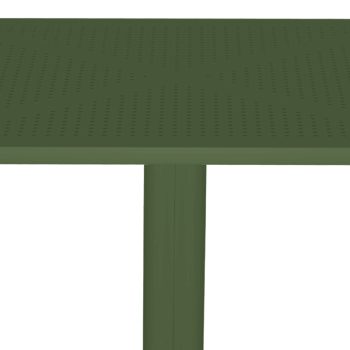 Alternative view of Τραπέζι Groovy  pp διατρητο σκούρο πράσινο 60x60x76εκ