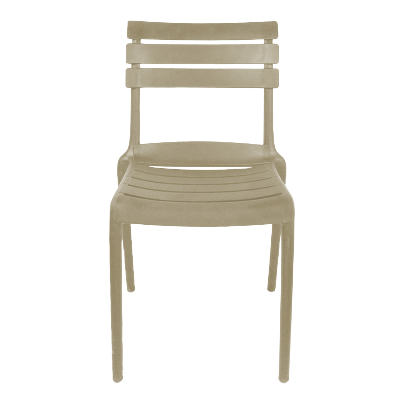 Καρέκλα Almea στοιβαζόμενη pp cappuccino 42.5x55.5x82εκ - Image 4