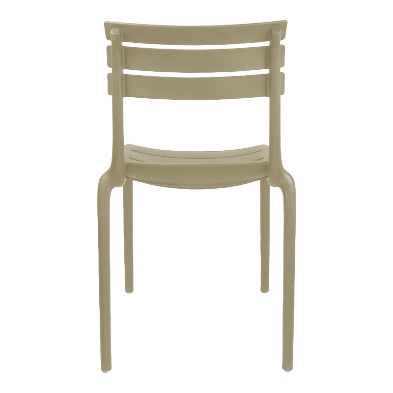 Καρέκλα Almea στοιβαζόμενη pp cappuccino 42.5x55.5x82εκ - Image 5
