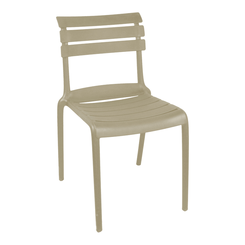 Καρέκλα Almea pakoworld στοιβαζόμενη pp cappuccino 42.5x55.5x82εκ 326-000064
