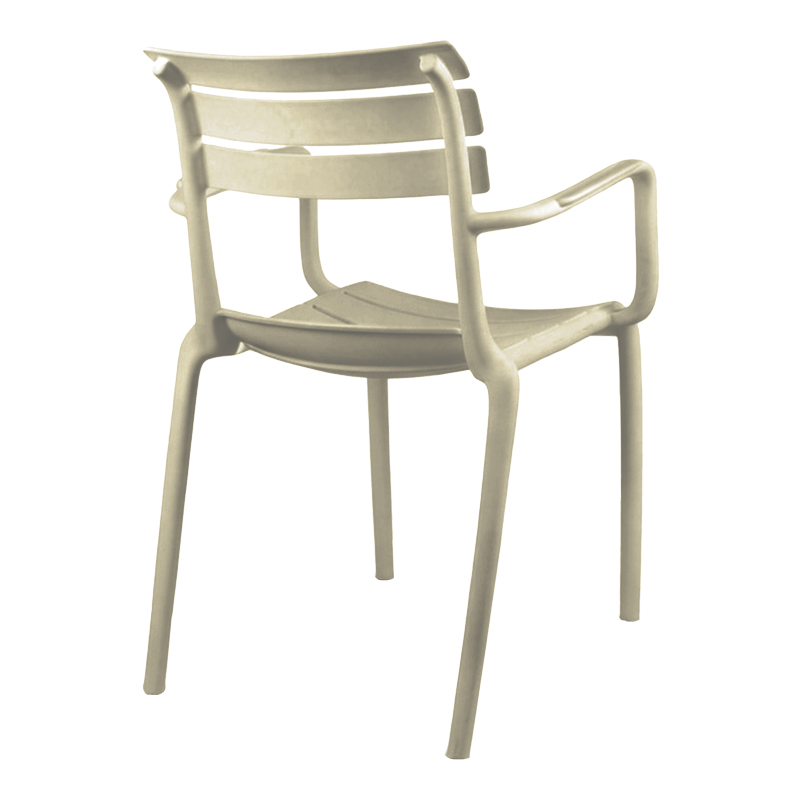 Πολυθρόνα Almea στοιβαζόμενη pp cappuccino 58x56x82εκ - Image 2
