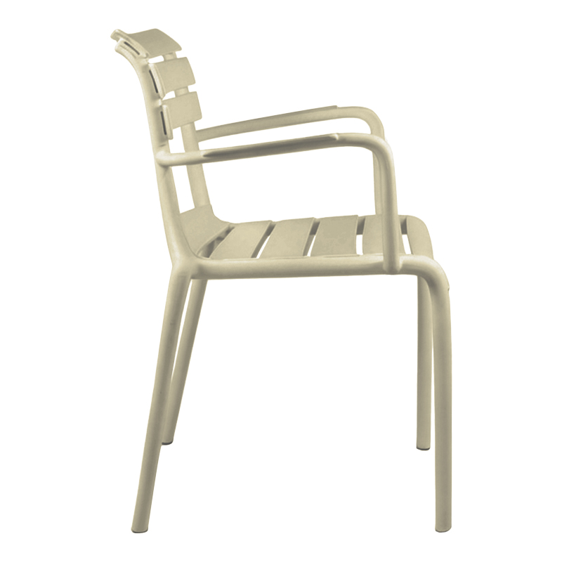 Πολυθρόνα Almea στοιβαζόμενη pp cappuccino 58x56x82εκ - Image 3