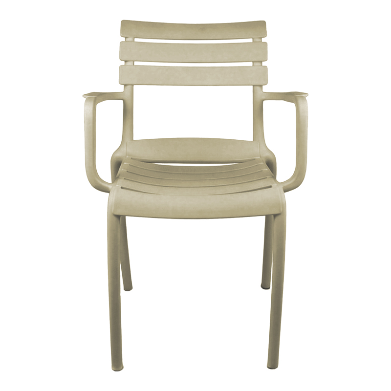 Πολυθρόνα Almea στοιβαζόμενη pp cappuccino 58x56x82εκ - Image 4