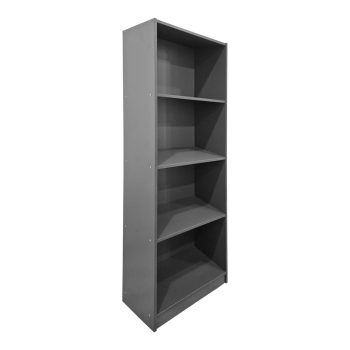 Βιβλιοθήκη Kendy pakoworld ανθρακί 60x30x167εκ 383-000123