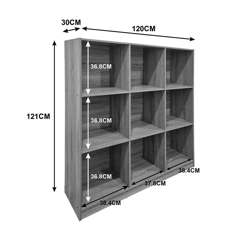 Βιβλιοθήκη Gridea sonoma 119.5x30x121εκ - Image 3