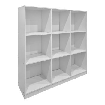 Βιβλιοθήκη Gridea pakoworld λευκό 119.5x30x121εκ 383-000129