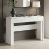 Κονσόλα Zeplen pakoworld λευκό mdf 110x38x75εκ 260-000043