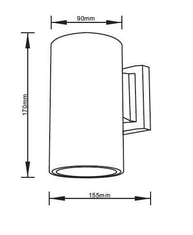 it-Lighting Candler E27 Up or Down Outdoor Light in White Color (80203724) - Image 4