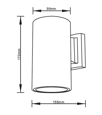 it-Lighting Candler E27 Up or Down Outdoor Light in Gray Color (80203734) - Image 4